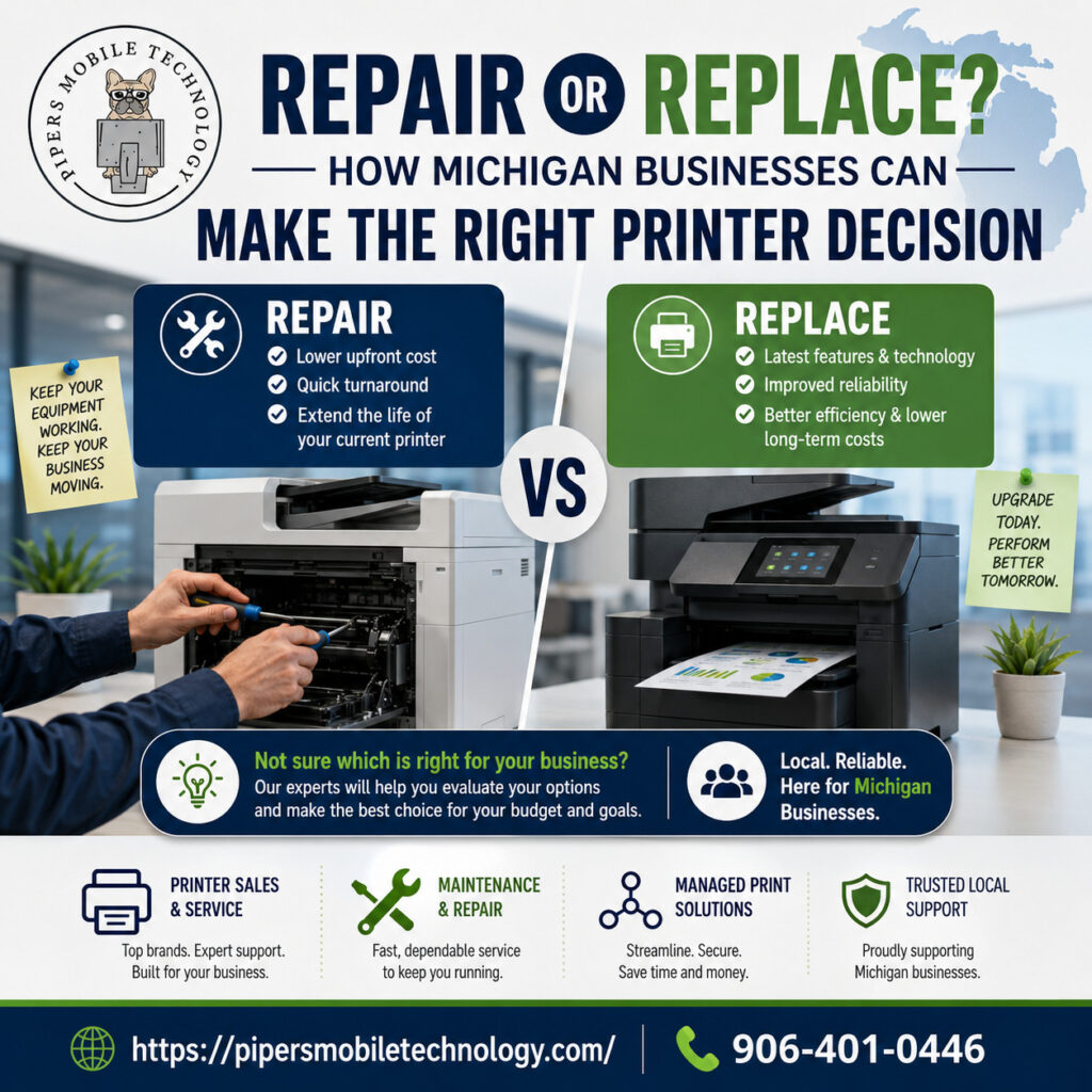 Repair or Replace? How Michigan Businesses Can Make the Right Printer Decision